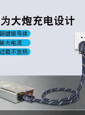 台达 英可瑞 本富充电器50A快充4850品字4875华为大炮电源线9平方