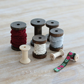 4CM木制线轴 木制DIY绕线轴 5CM木头线轴 3CM木线轴