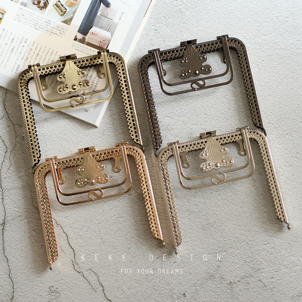 可可家|13cm花边提手高脚口金 布艺手工DIY口金包配件-F04,居家布艺,其他/配件/DIY/缝纫,淘宝优惠券,粉丝福利购,淘宝优惠卷