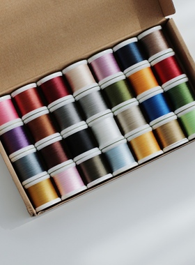 SK拼布手缝贴布线 28色贴缝线 手工DIY拼布布艺缝纫线70番100码