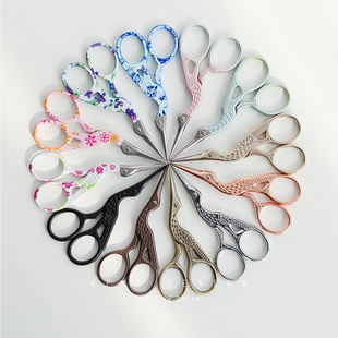 复古剪 鹤形剪刀 小鹤剪 纱线剪刀茶叶剪十字绣花线头剪