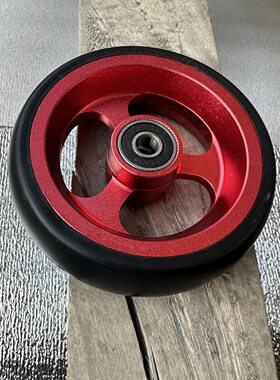 厂家直销运动轮椅小轮前轮四寸铝合金百合威之群专用万向轮配件