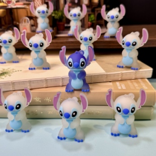 遇紫外线变蓝色史迪仔创意奇趣卡通公仔礼物装饰可挂桌面家居摆件