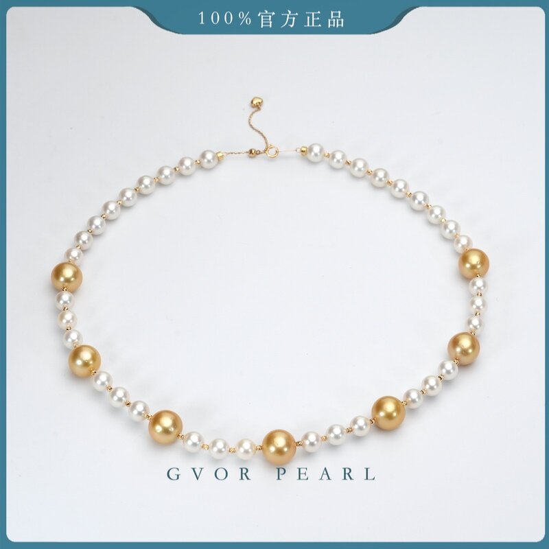 正品 设计款丨G18k 海水金珠10-11mm Akoya6-7mm