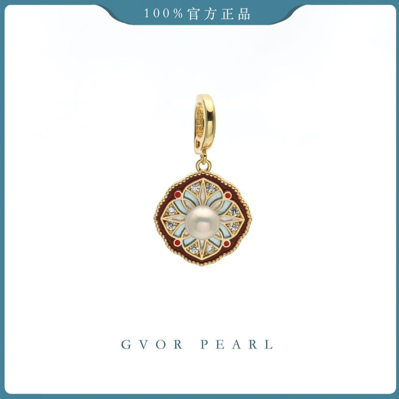 珍珠奶奶白珍珠吊坠5-6MM BY358