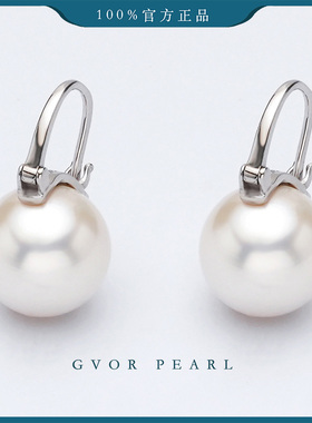 珍珠奶奶极简爆大珍珠耳扣天然耳饰s925银经典14-15mm C1219