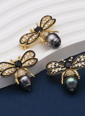 海水大溪地小蜜蜂胸针 t057