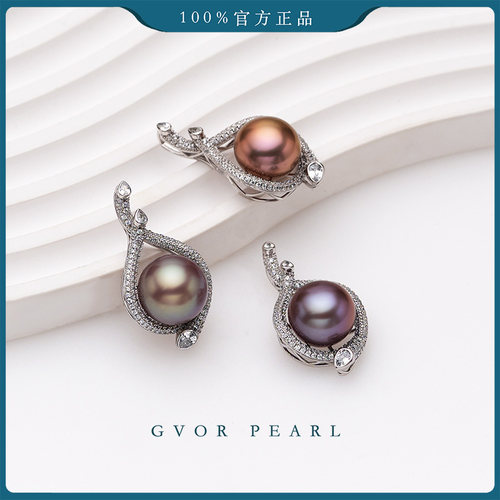 S925银淡水有核珍珠吊坠13-14MM