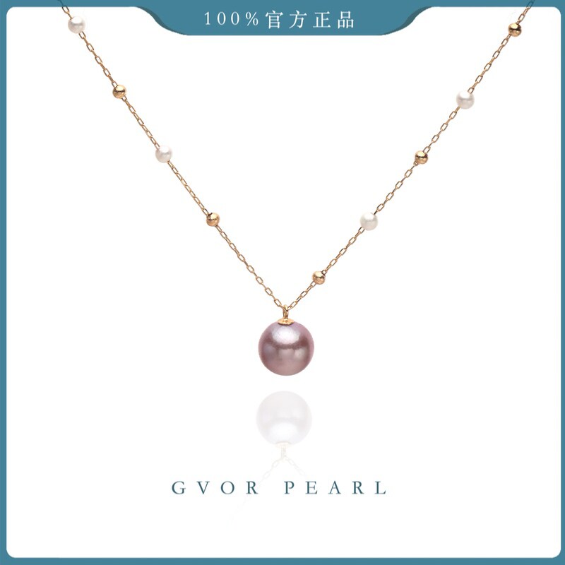 正品丨S925 BABY珍珠+紫珍 珠满天星吊坠3-4/10-11MM C1585 - 实物图