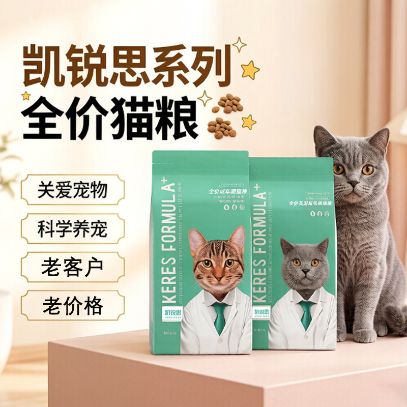 凯锐思成猫幼猫粮全价室内猫咪图片