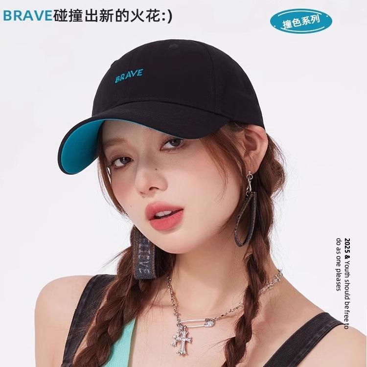 CACUSS女春棒球帽软顶纯棉鸭舌帽