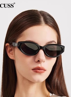 CACUSS偏光墨镜女2025新款猫眼镜