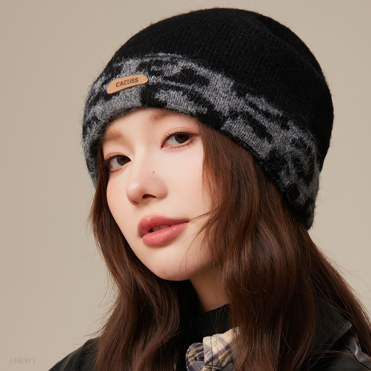CACUSS女款2025冷帽针织帽毛线帽