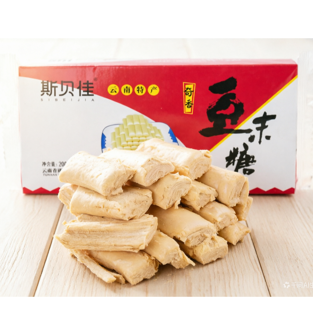 云南特产斯贝佳奇香豆末糖200g传统糕点酥糖酥脆点心零食茶点