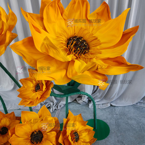 纸玩家定制仿真EVA向日葵道具