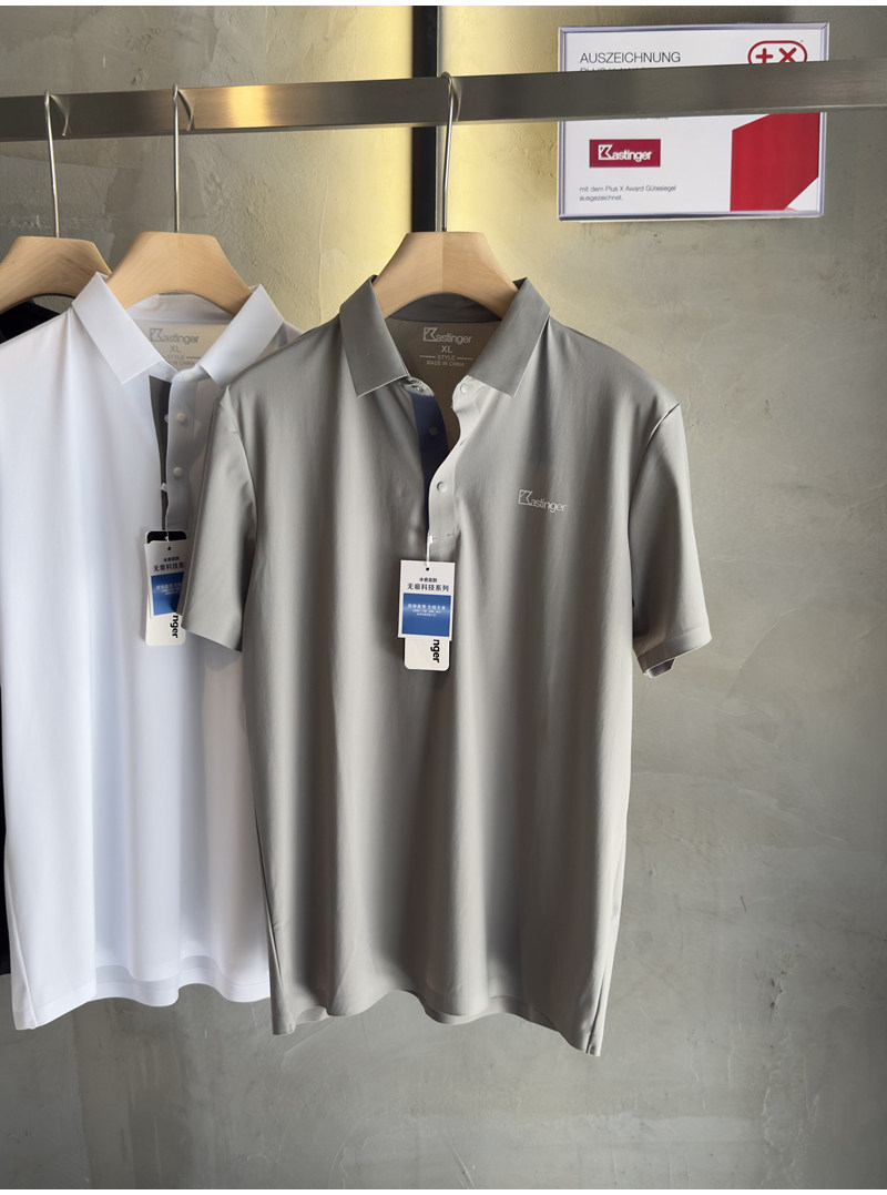 德国户外品牌. 冰丝肌理感弹力速干男简约合体舒适短袖polo衫