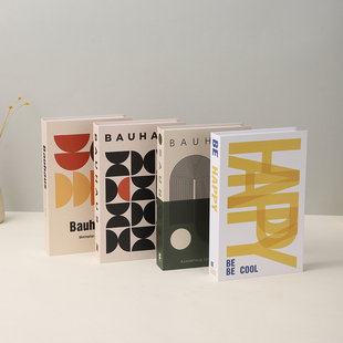 简约现代假书装饰书摆件摄影道具书模型客厅办公室书柜创意仿真书