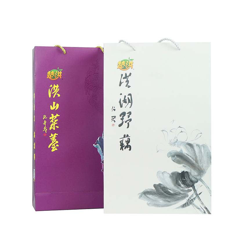 【楚洪】湖北特产经典组合礼品  精品洪山菜薹+洪湖野藕