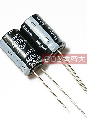 50只400v3.3uf全新原装RHC依娜elna铝电解电容器10*18脚位5 105度