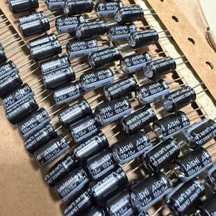 50只100v10uf艾华6*11电解电容高频低阻NB电源风扇滤波130度