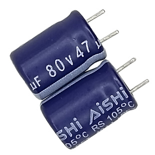 50只80v47uf艾华8 AISHI主板RS维修高频低阻105度 11电解电容63v
