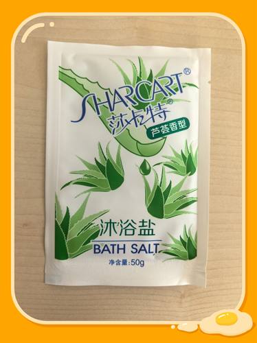 30袋30元包邮浴盐奶盐浴莎卡特芦荟磨砂浴盐膏状泡沫50克滋润保湿