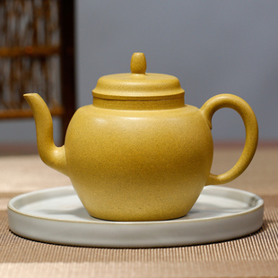 宫灯壶 原矿黄金段泥研高葛岳纯全手工制正宗宜兴紫砂壶收藏送礼