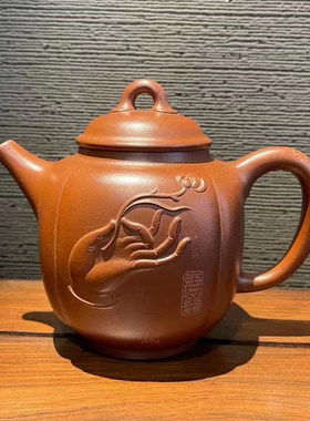 张义制陶手工篆刻底槽清宜兴紫砂