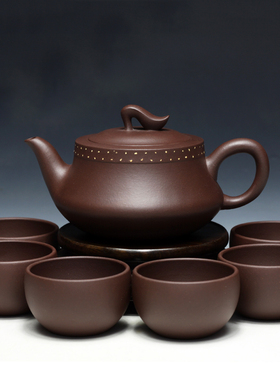 步步高套具 国工 杨良君 套壶珍藏紫泥 宜兴 紫砂壶 礼盒装350cc