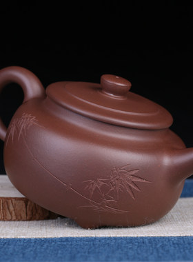 纯全手工原矿高档紫砂茶壶