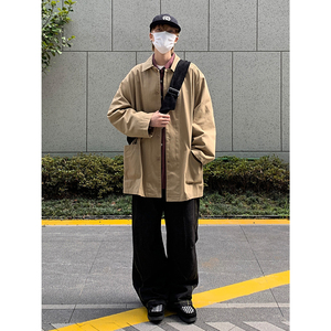 秋季美式复古工装风衣 A228/F492/P110图片