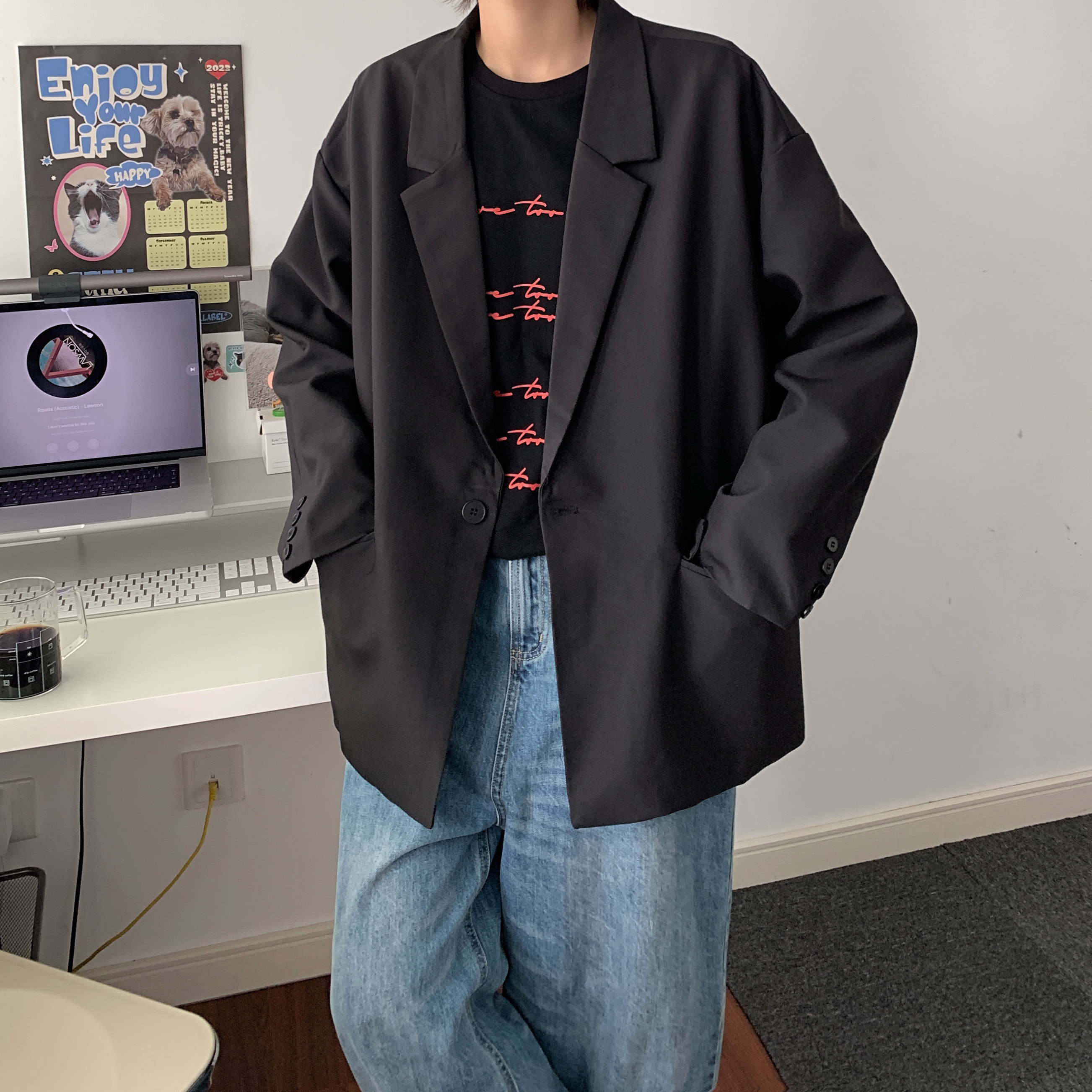 2025秋季简约日系西服休闲西装外套A228/XZ05/P105,男装西服,电商A228