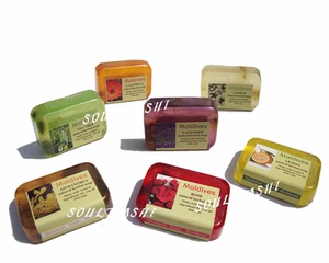 马尔代夫纪念品天然植物金盏花玫瑰茉莉茶树精油皂手工皂美容护肤