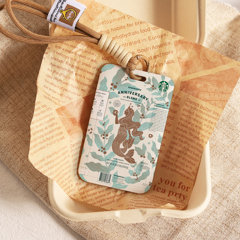 创意星巴克纪念版饭卡套校园卡保护套复古ins小众电动车钥匙卡套