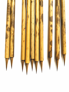 一支价格 老凤眼竹纯狼小楷不刻字无挂绳 天然花斑 每支各有不同