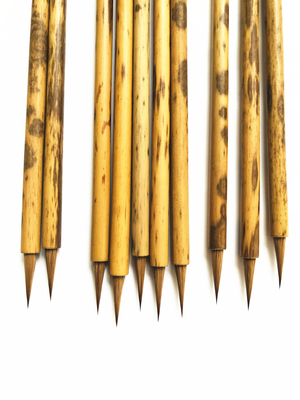 一支价格 老凤眼竹纯狼小楷不刻字无挂绳 天然花斑 每支各有不同