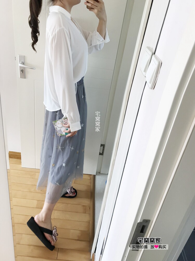 [임산부 모유수유 만능] 카라가 뛰어난 쉬폰 셔츠 긴팔 임산부복 외출 수유복 일본수출
