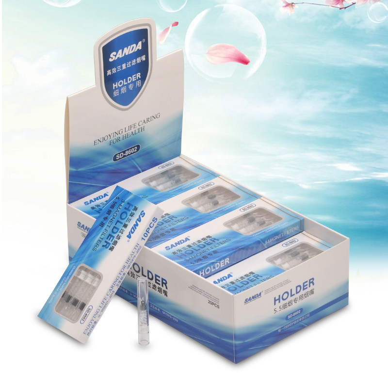 SANDA三达5.5女士细烟磁石烟嘴 健康减烟一次性磁石三重过滤嘴,ZIPPO/瑞士军刀/眼镜,烟嘴,淘宝优惠券,粉丝福利购,淘宝优惠卷
