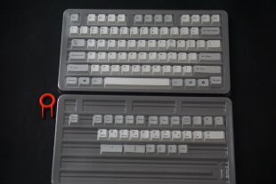 GEEKARK复古灰白配热升华键帽 机械键盘键帽 PBT材质 原厂高度