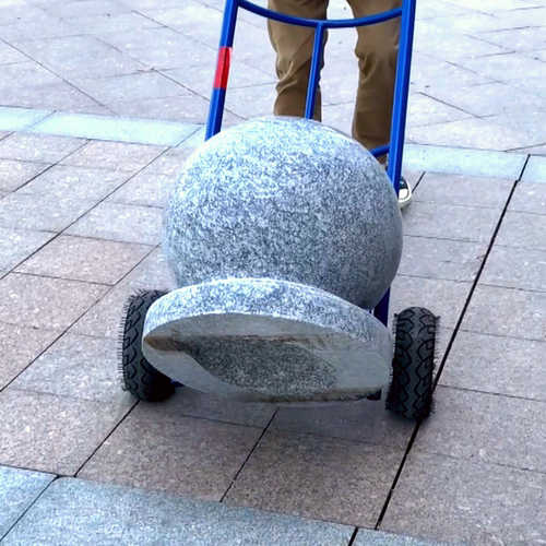 叉口可调40-60路障石球搬运车