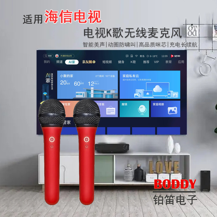适用海信电视无线话筒 海信电视K歌无线麦克风 K歌无线麦克风