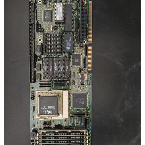 工控主板，拆机品，带Intel 486DX2 CPU，接口齐