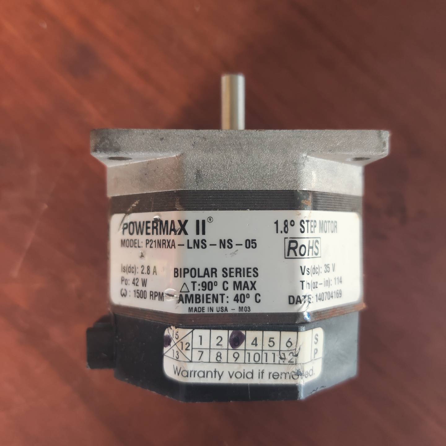 太平洋POWERMAXⅡ步进电机P21NRX议价维修！！！