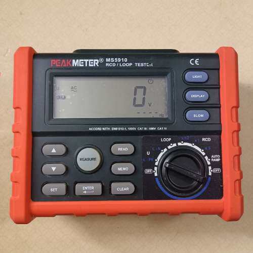 华谊MS5910漏电开关测试仪漏电保护器电工检修环路回路电阻议价及