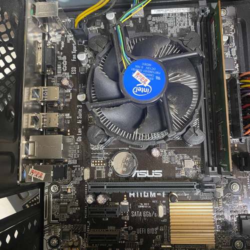 华硕H110M-F主板  加G3930CPU加4议价 维修！！！