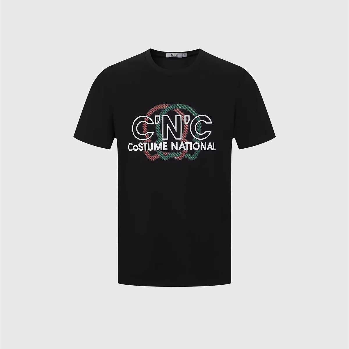 CNC男装欧洲站短袖T恤男夏季新款圆领印花半袖上衣潮牌圆领T恤