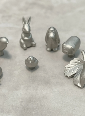 铸铁珐琅锅锅钮STAUB通用卡通动物锅盖提手实心304不锈钢锅盖顶珠