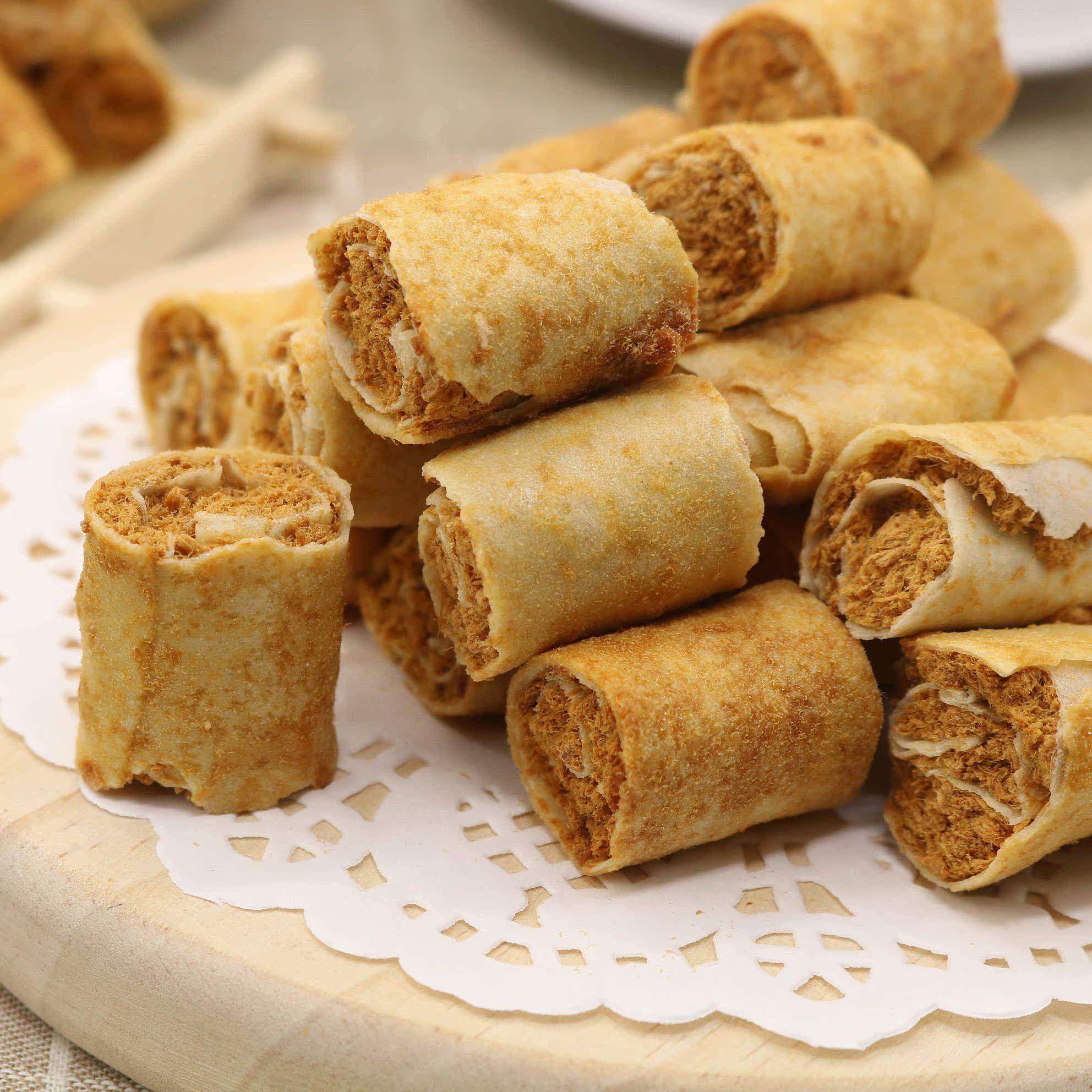 美珍香金丝卷200g袋装散称休闲零食小吃办公室零食肉松卷手工糕点