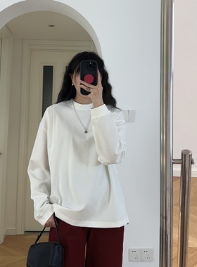 春装新款 法式宽松立领长袖T恤 0.36KG