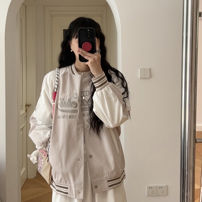 春装新款  日系个性帅气字母棒球服外套 0.61KG